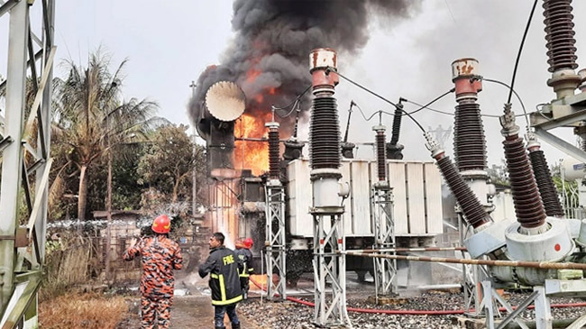 fire in shylet powergrid