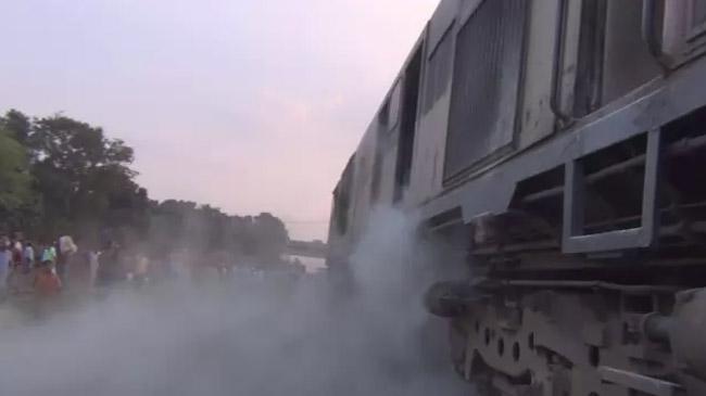 fire on chattala express
