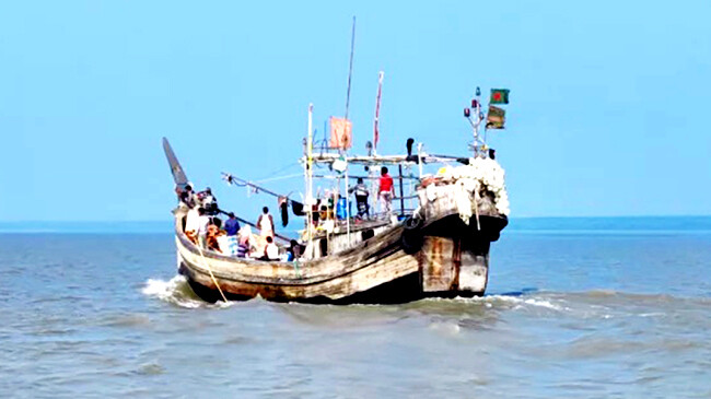 fishing in the sea
