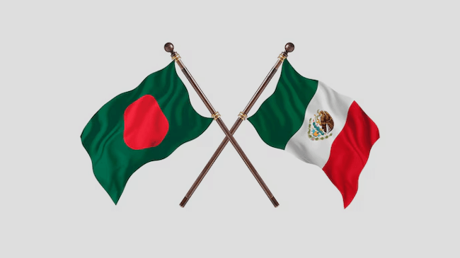 flag bangladesh and mexico
