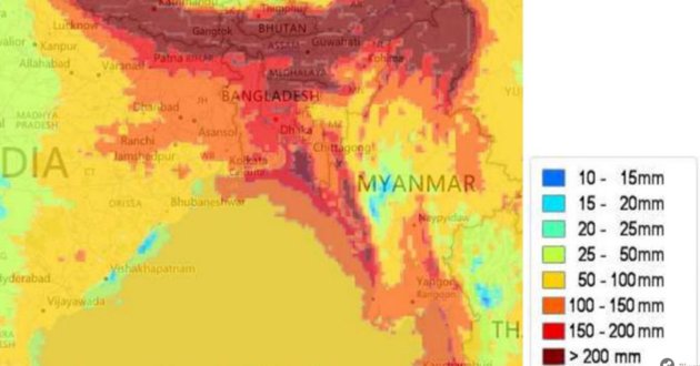 flood setuation in map