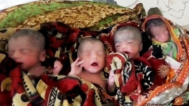 four children born