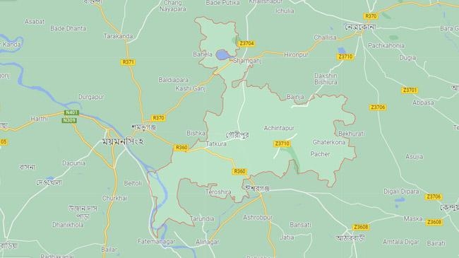 gauripur map mymensingh