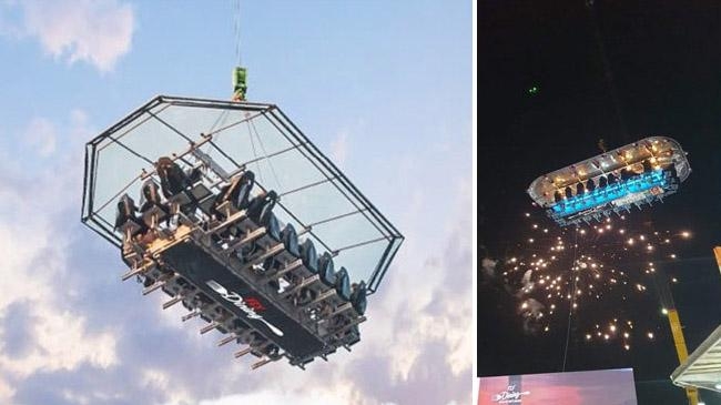 hanging restaurant fly dining