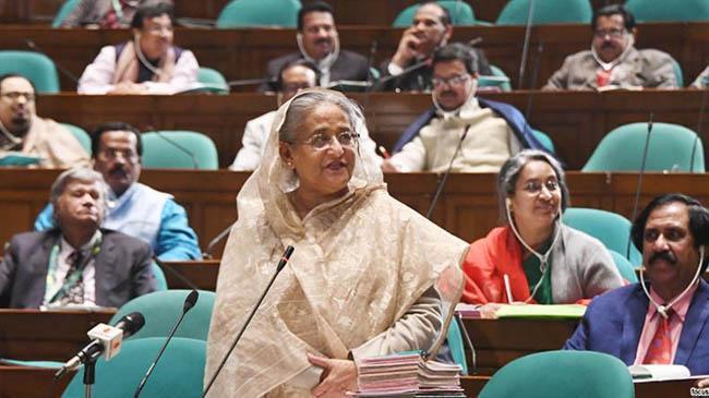 hasina at parlament