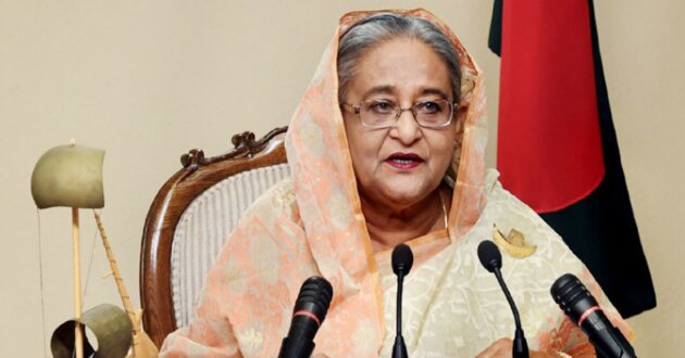 hasina giving speech