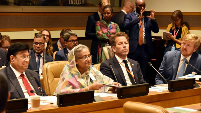 hasina meeting at un