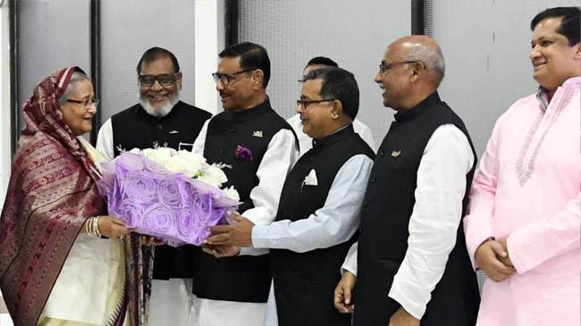 hasina return home