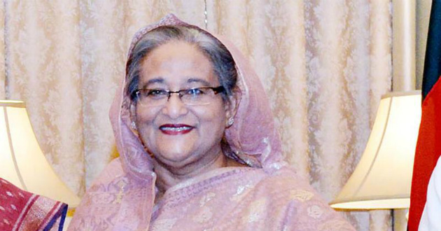 hasina returning from india on 10