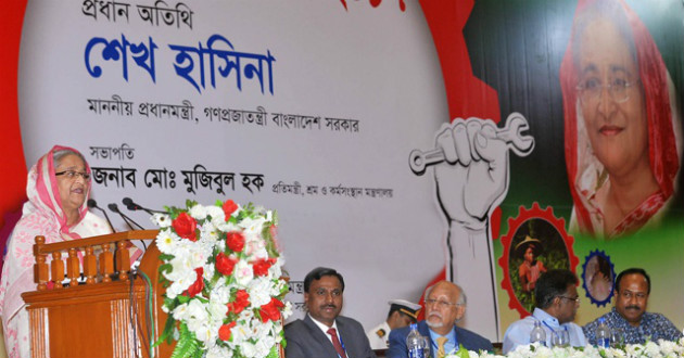hasina speaking on may day