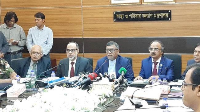 health minister at secretary bhaban