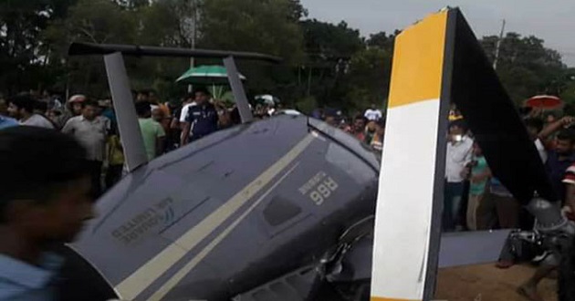 helicopter accident in pabna