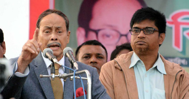 hm ershad says goverment is fails