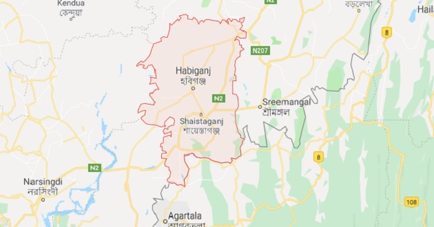 hobiganj map