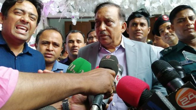 home minister asadujjaman kan in kawran bazar