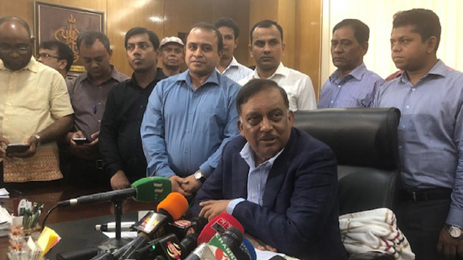 home minister asaduzzaman khan kamal breafing