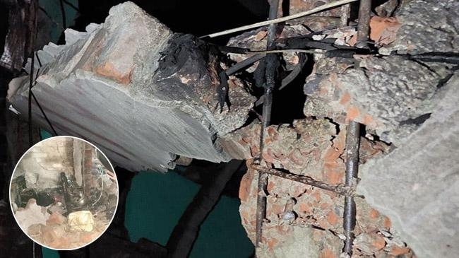 house collapsed in dhakas alubazar