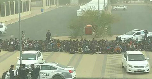 in front of kuwait embassy