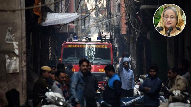 india fire pm hasina