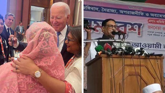 joe biden sheikh hasina obaidul quader