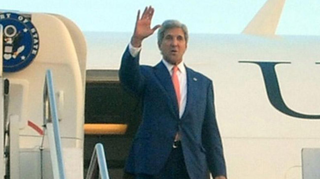 john kerry leaves dhaka
