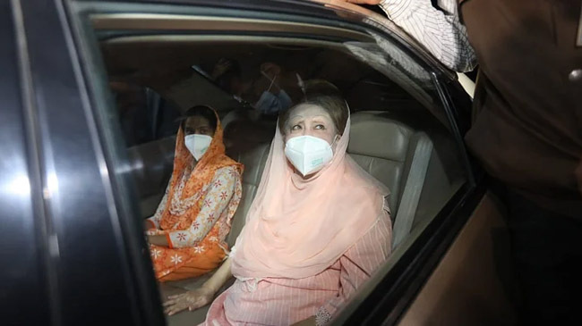 khaleda zia return home after 53 days