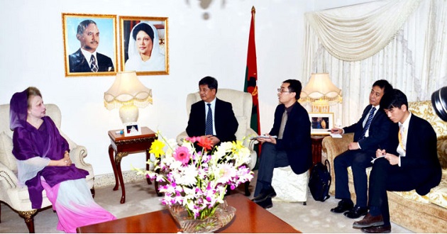 khaleda zia with china team