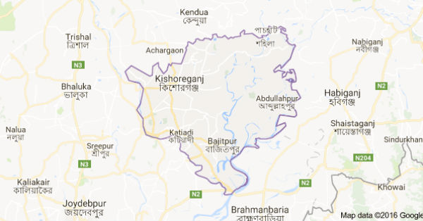 kishorganj map