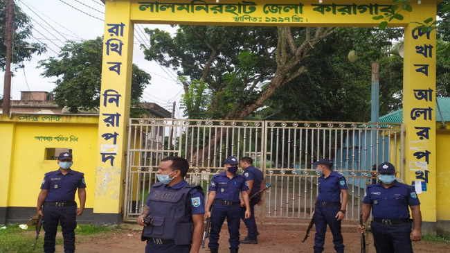 lalmonirhat jail security steped up