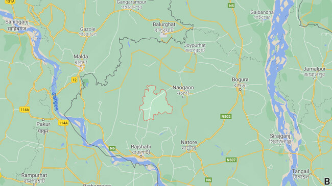 manda upazila map