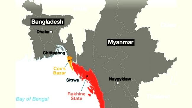 map bangladesh myanmar