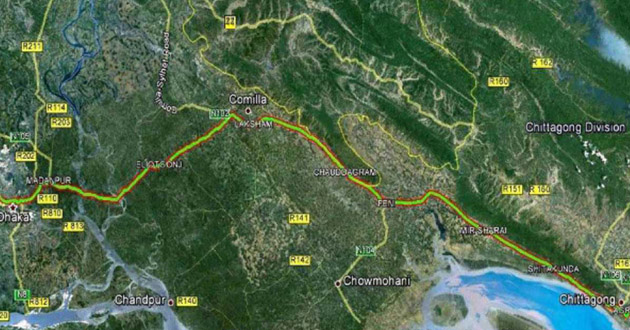 map dhaka to coxbazar2