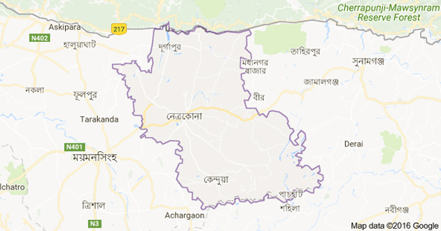 map netrokona