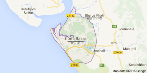 map of coxbazar