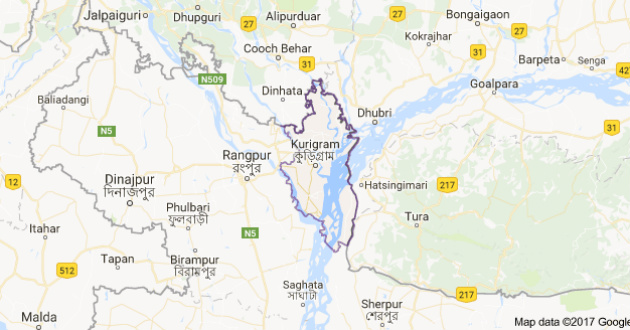 map of kurigram