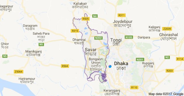 map of savar