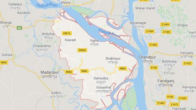 map zila shariatpur