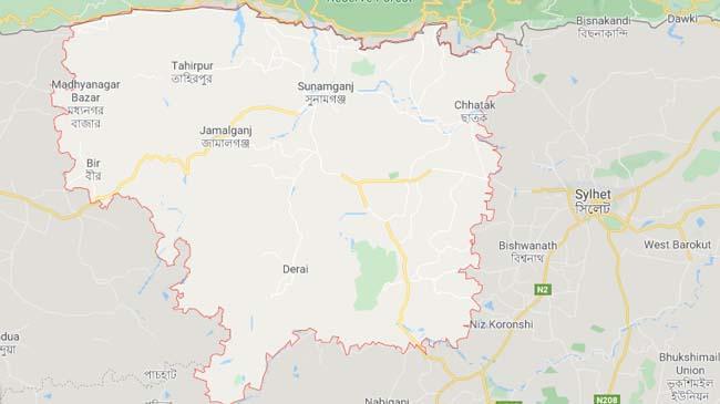 map zila sunamganj