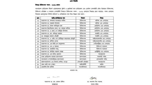 medical award 2021 list