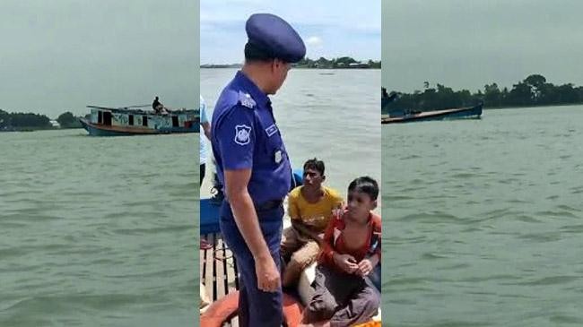 meghna river two children recovered