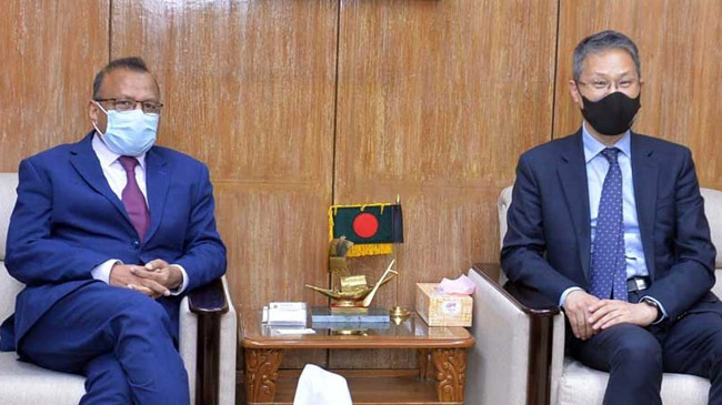 minister tajul islam with korean hc