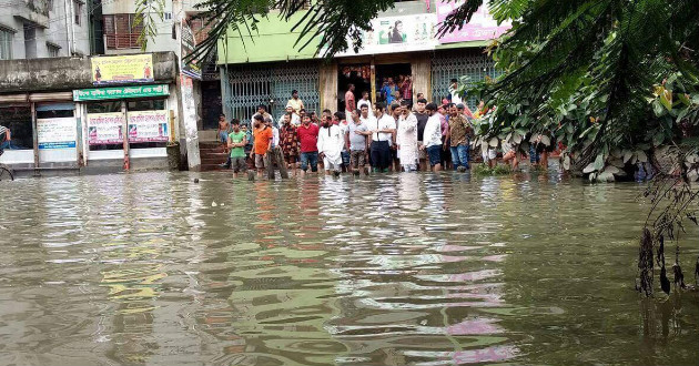 mohammadpur after rain dhka