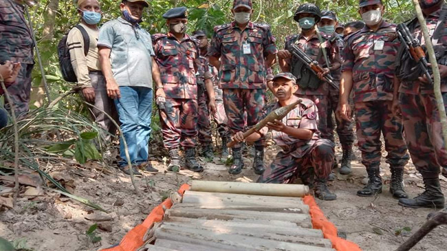 mortars recoverd satsari chunarughat
