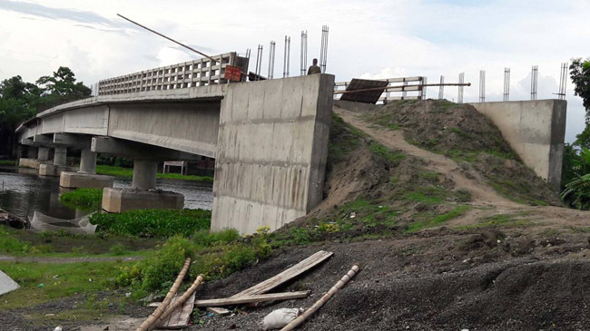 nabaganga river bridge in narail