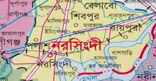 narsingdi map bd