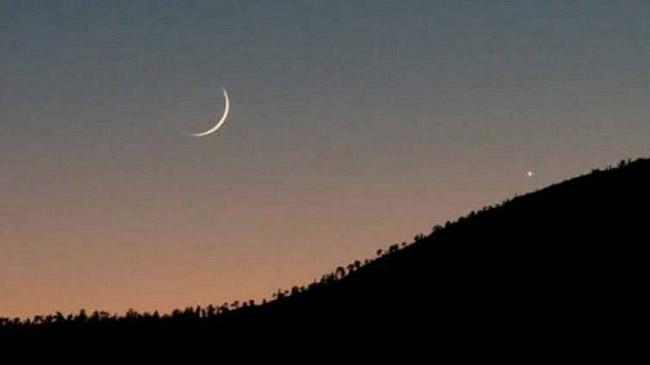 new moon seen in bd sky