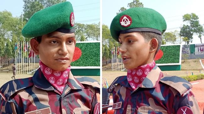 nipa is a proud soldier and son of a father