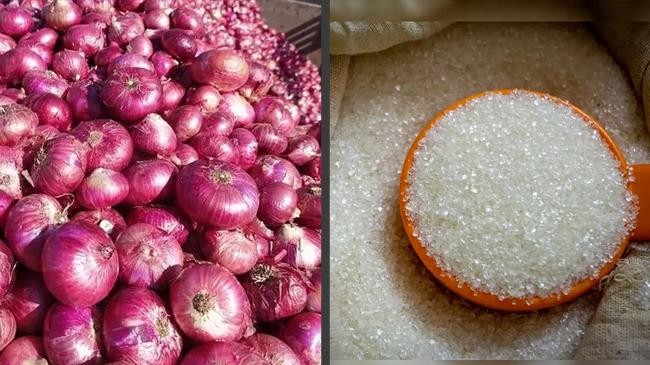 onion and sugar