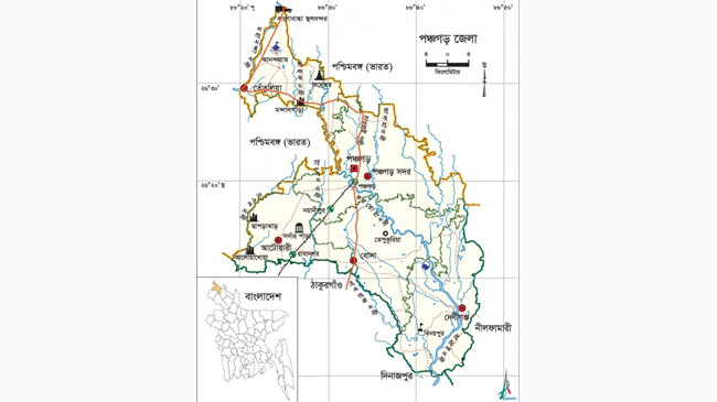 panchagarh map