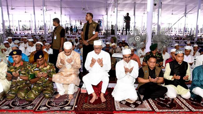 persident eid at national eidgah